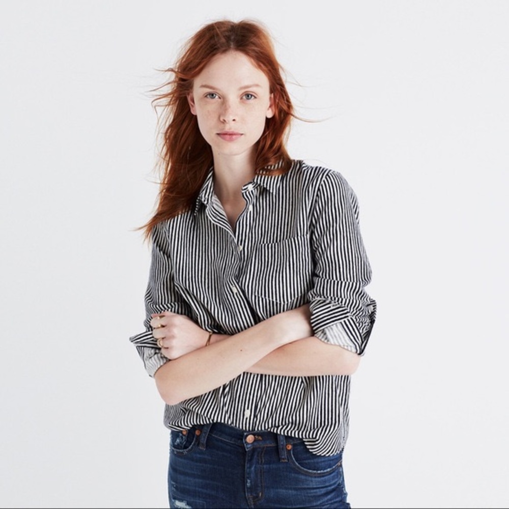Madewell Striped Button-Up